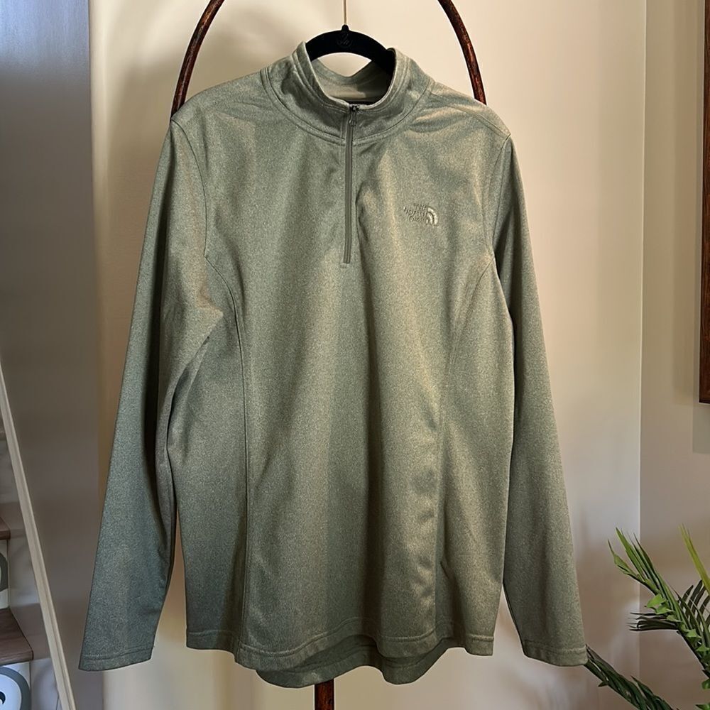 The North Face Olive Green 1/2 Zip